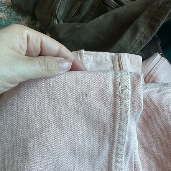 Madewell garment dyed light pink straight leg jeans size 27 - Picture 4 of 4